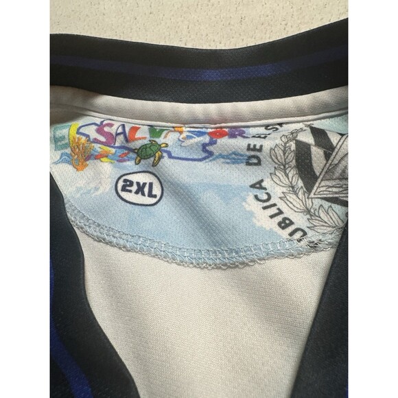 Umbro El Salvador 2023 Away White Soccer Jersey Size 2XL World Cup Futbol - Picture 3 of 10